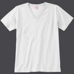 LAT Ladies' Combed Ringspun V-Neck T-Shirt